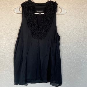 INC international concepts Blouse Top Women’s (Black  -Size 8)